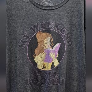 Disney Belle Gray Graphic T-Shirt